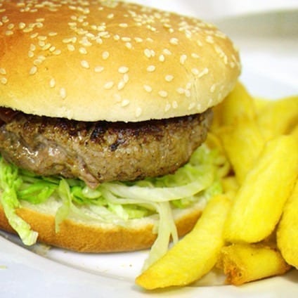 Beef Burger & Chips